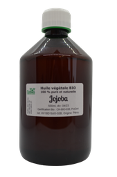 [HVJOJO500] Huile végétale Jojoba vierge BIO (simmondsia chinensis) 500ml